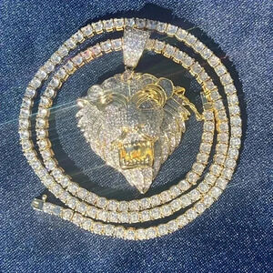 Iced Out “Lion Head” necklace